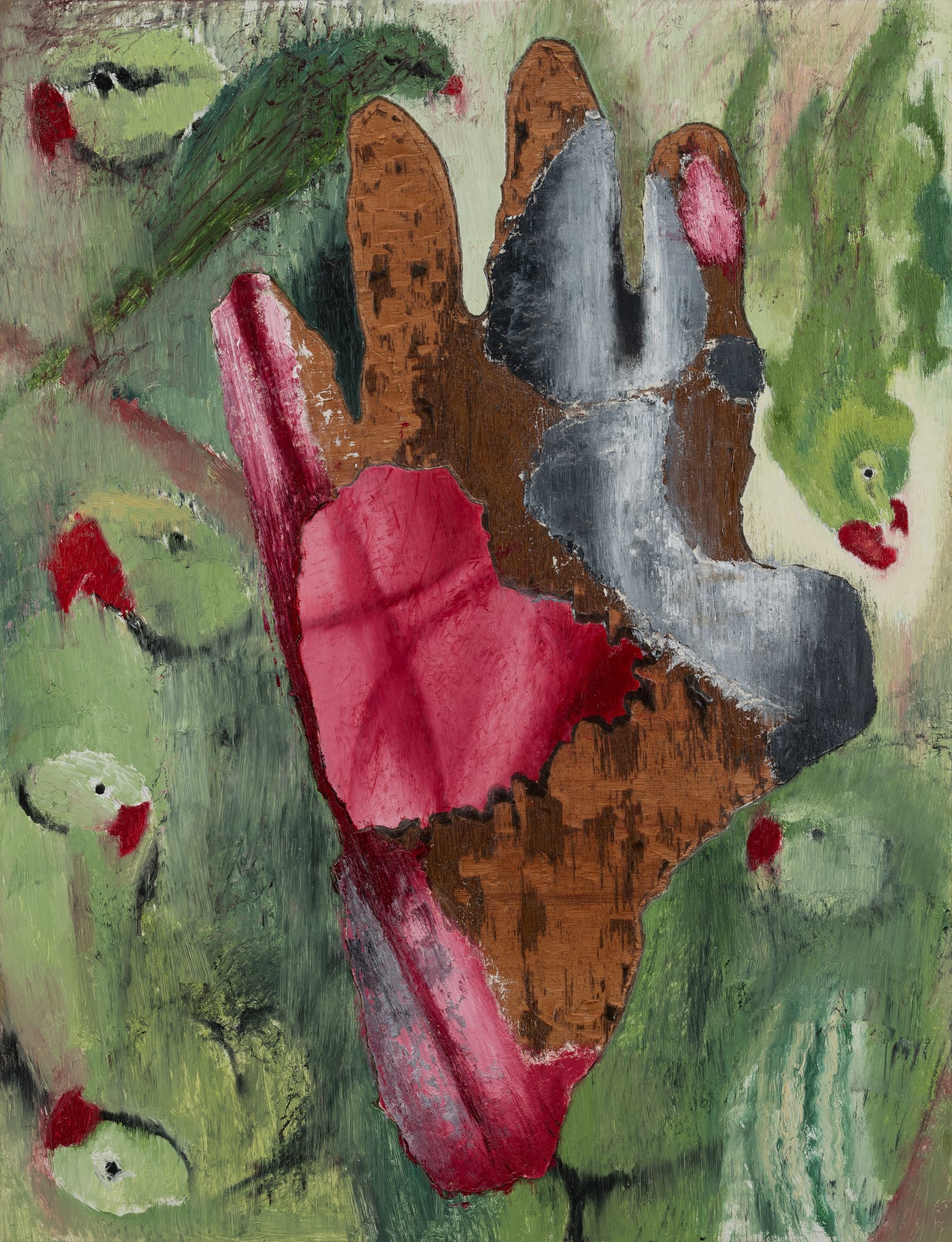 Atul Dodiya Eklavya Oil and laminate on marine ply
