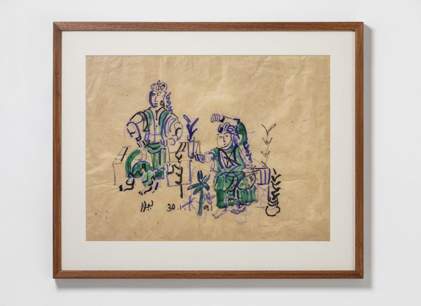 Untitled Watercolour, sketch pen and pastel on paper 17.5 x 23 in 1991