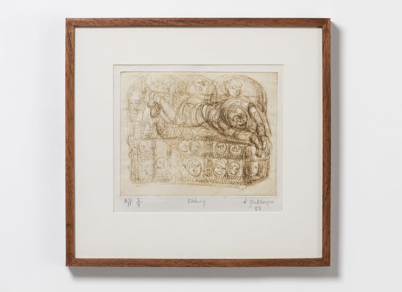 Untitled Etching 9 x 10 in 1983