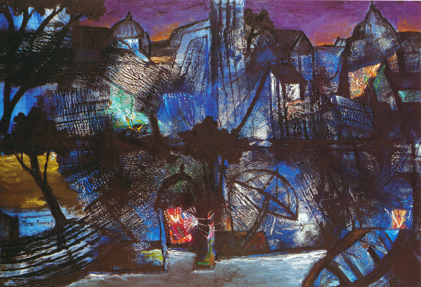 Manu Parekh Landscape with Trees and Water, 2004 Acrylic on canvas 36 x 48 in