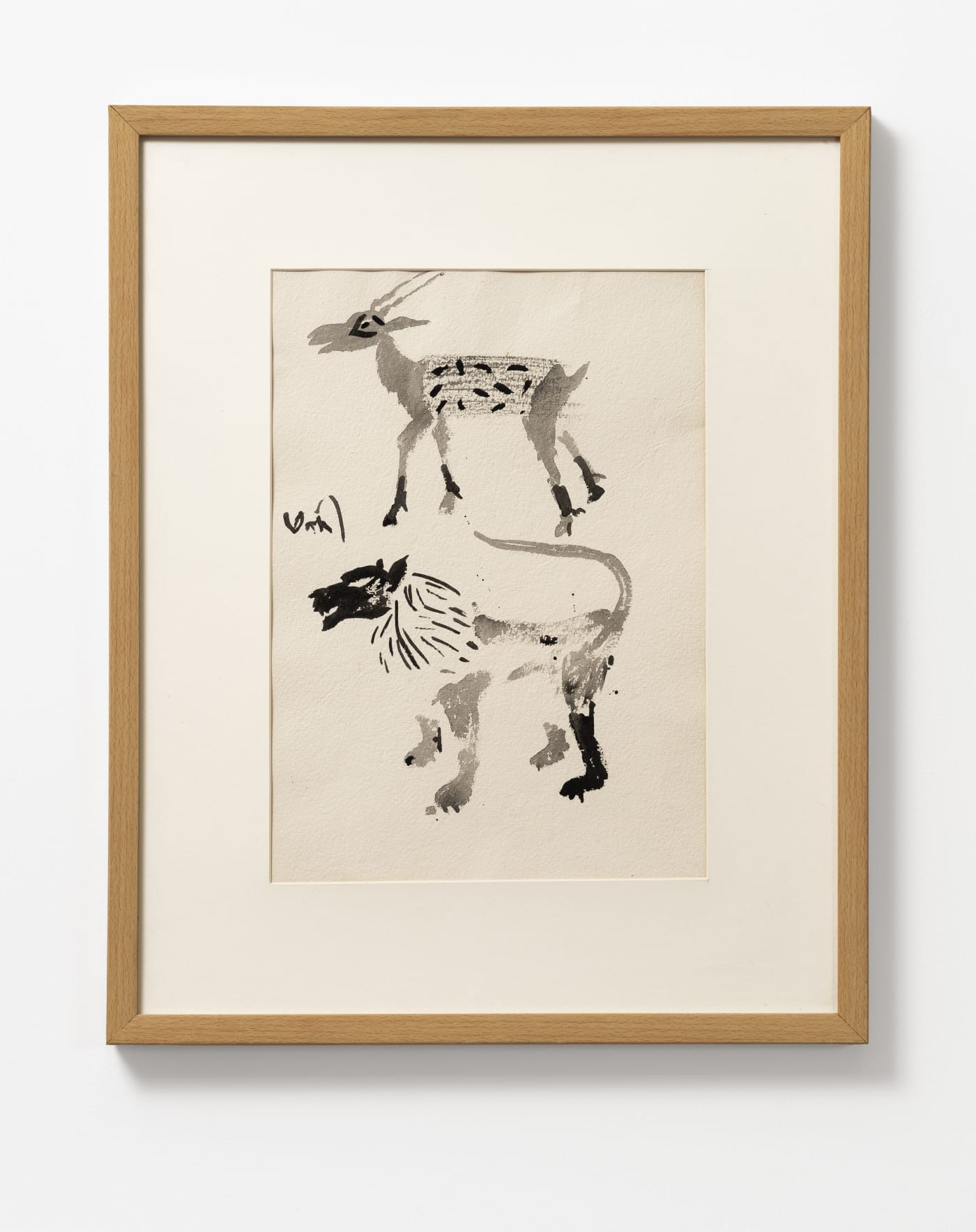 K.G. Subramanyan Untitled Gouache on handmade paper