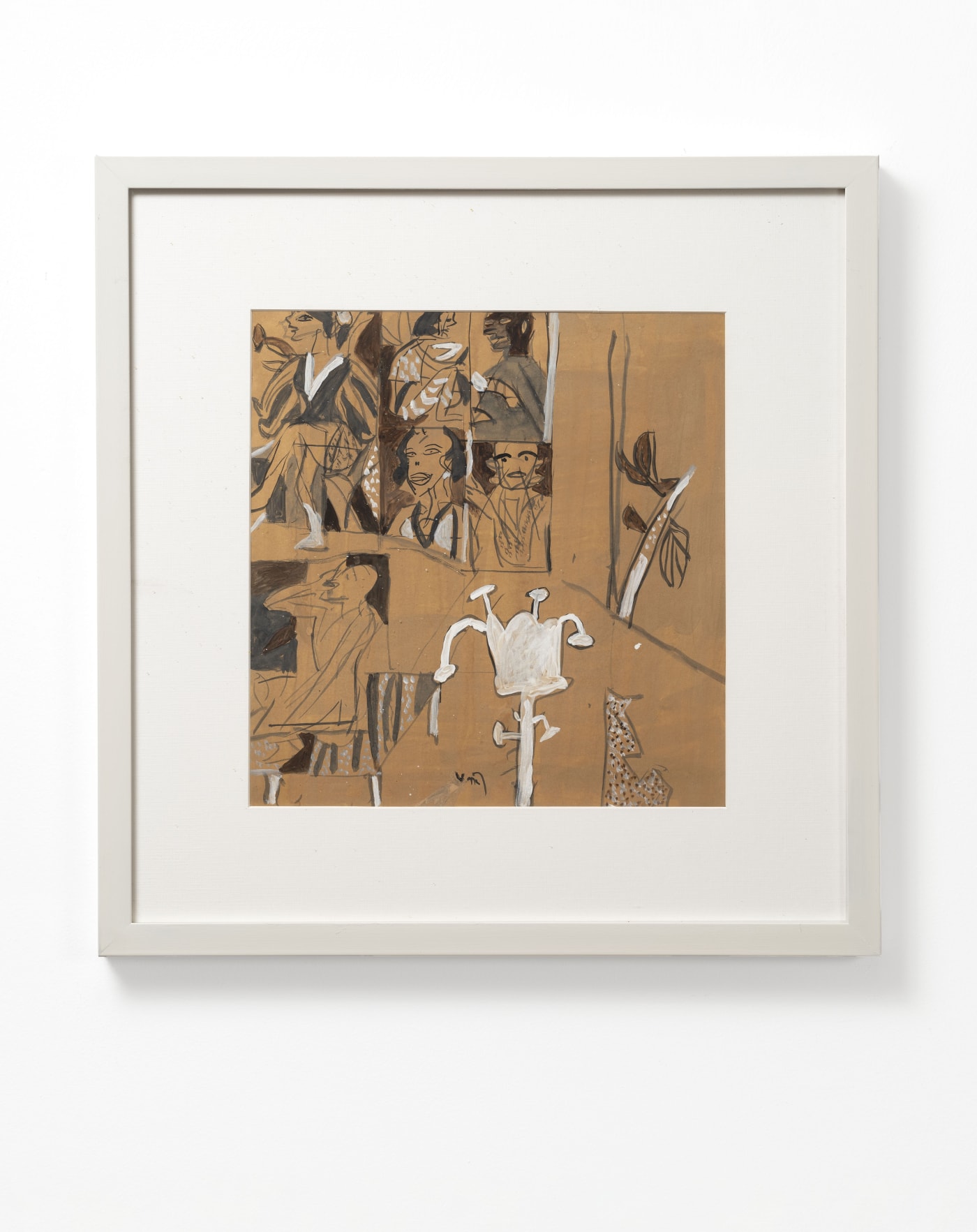 K.G. Subramanyan Untitled Gouache on paper