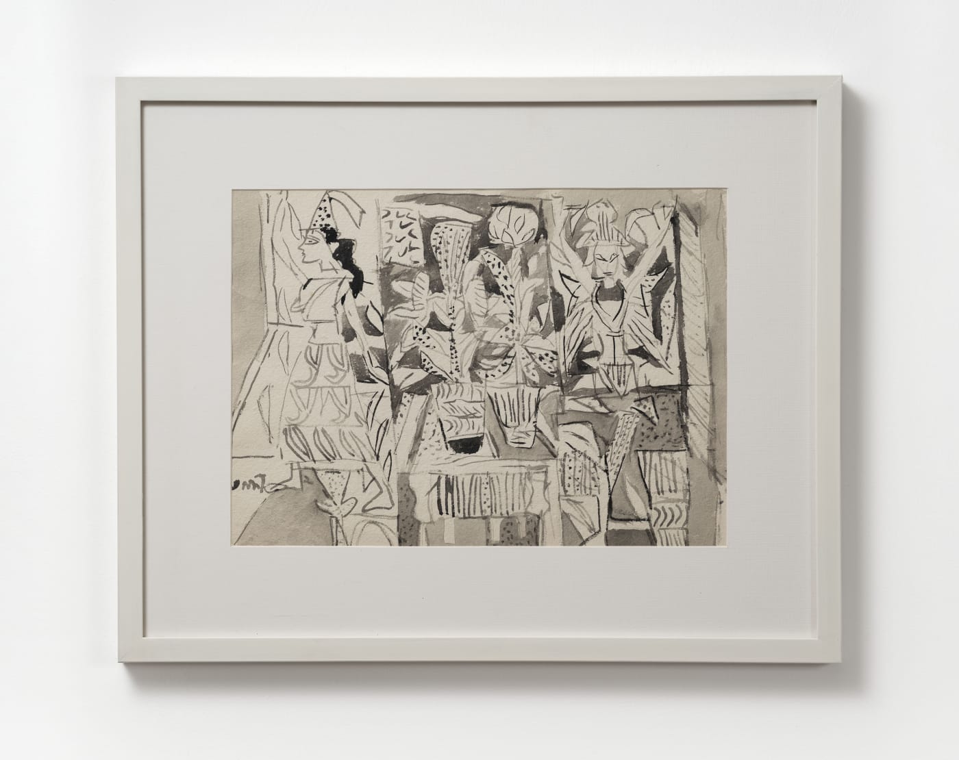K.G. Subramanyan Untitled Gouache on handmade paper