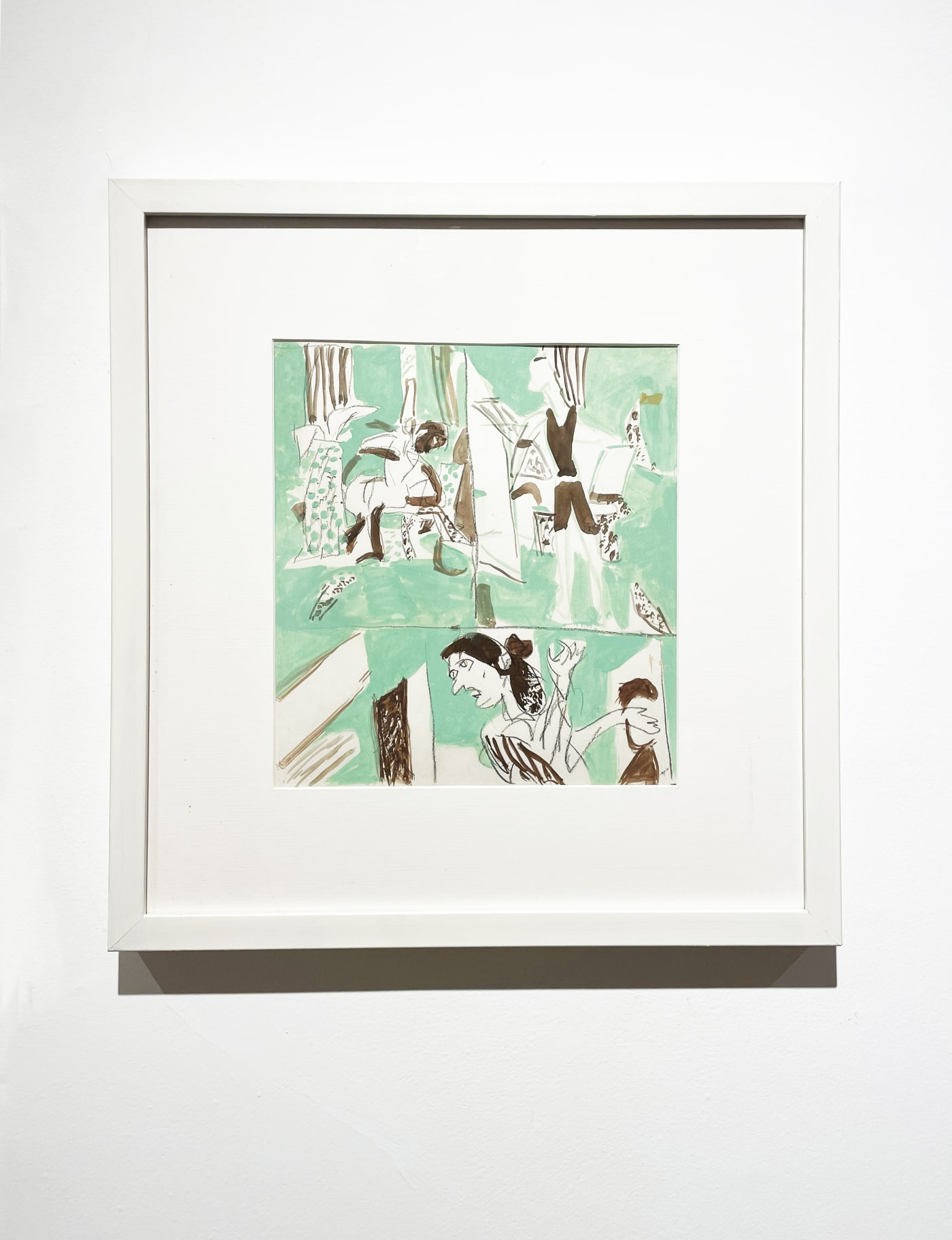 K.G. Subramanyan Untitled Gouache on paper