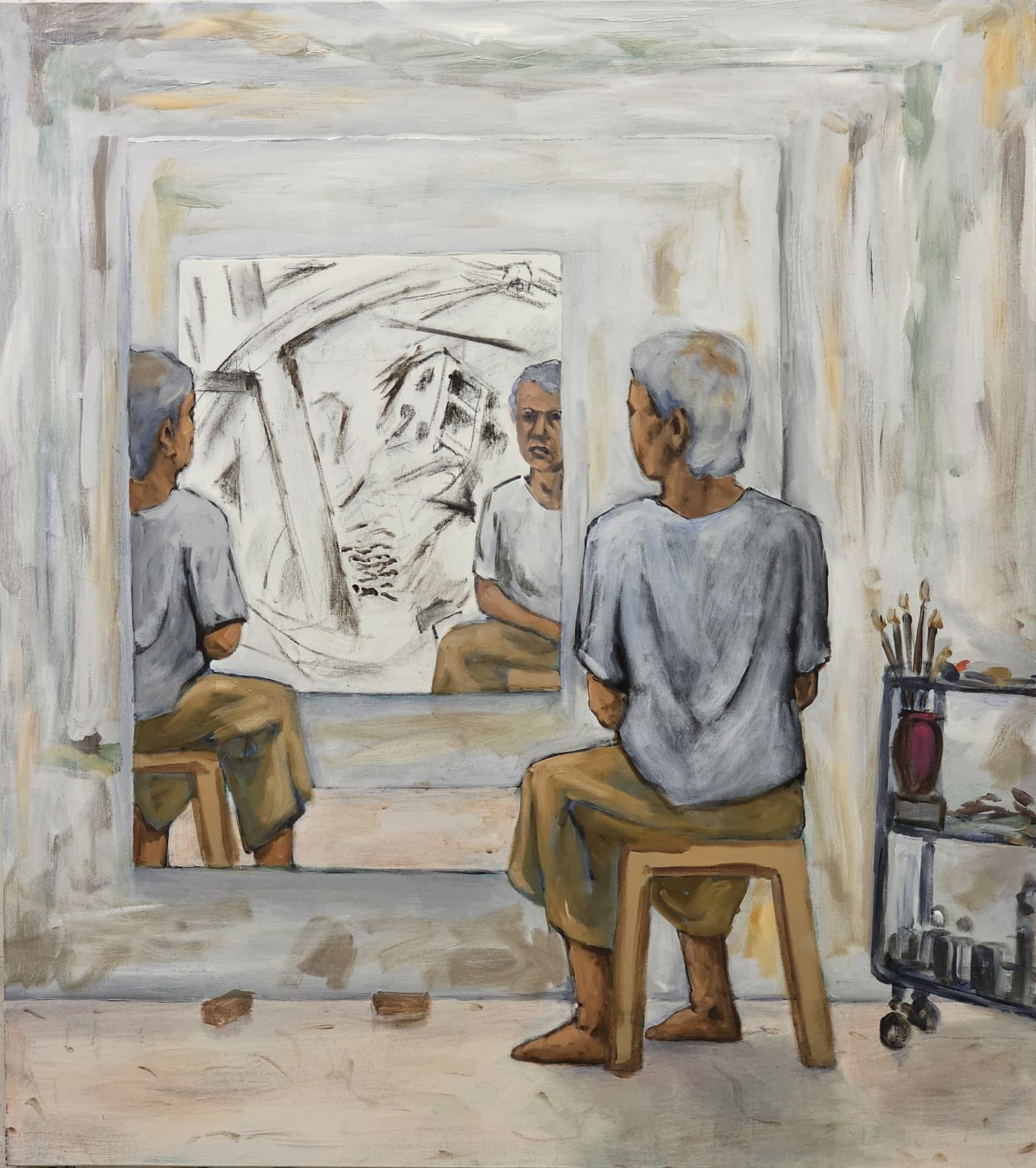Questioning Acrylic on canvas 2024