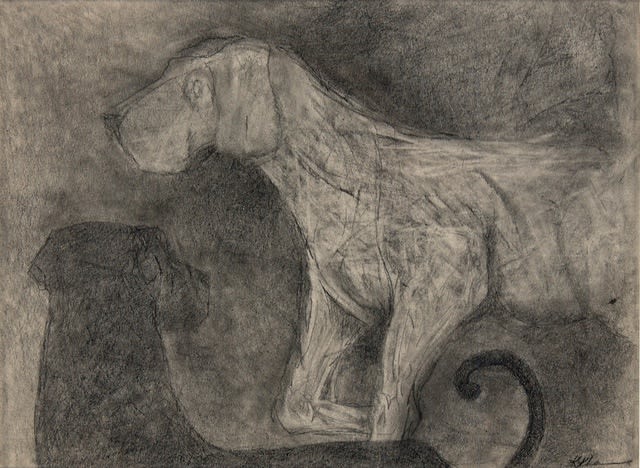 Krishen Khanna Untitled Pencil on paper 17.3 x 23.2 cm