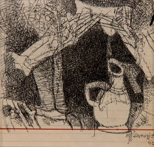 Ganesh Pyne Untitled Ink on paper 12 x 12.5 cm