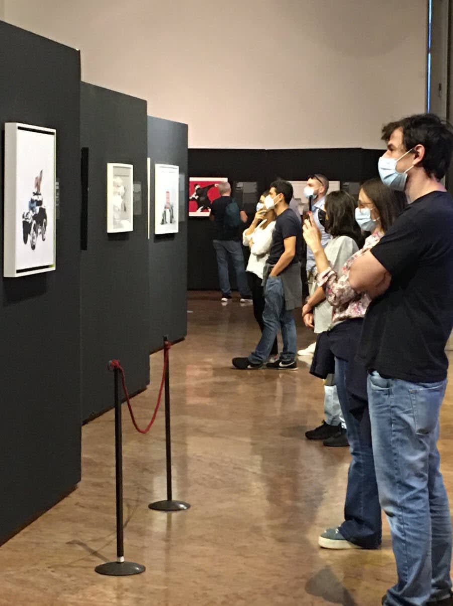 Guests at the exhibition