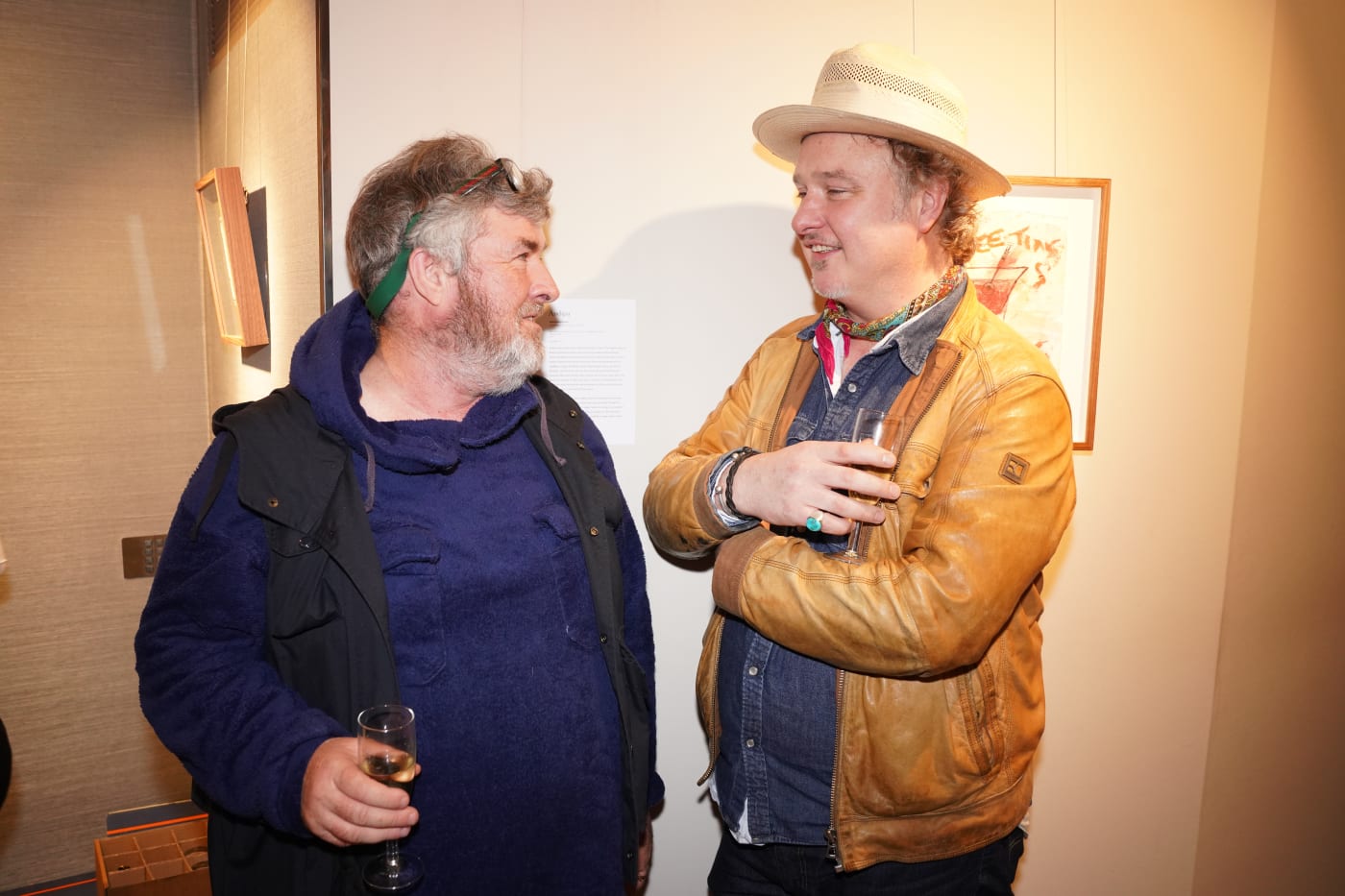 Guests at the exhibition opening