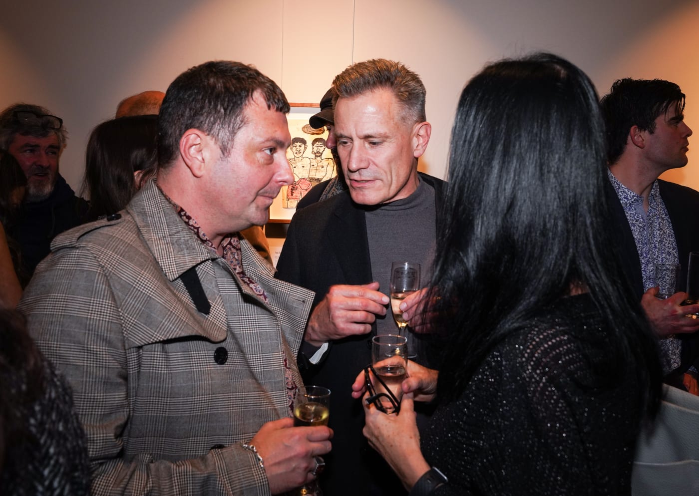 Guest at the exhibition opening