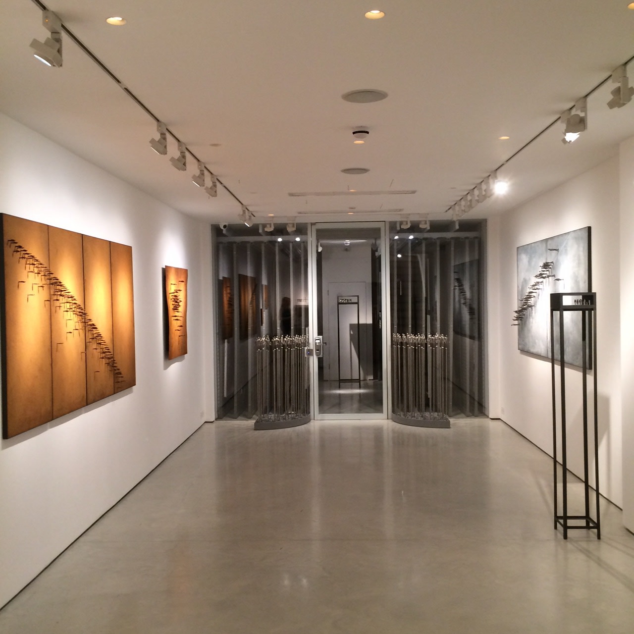 Peter Burke artworks in the exhibition space
