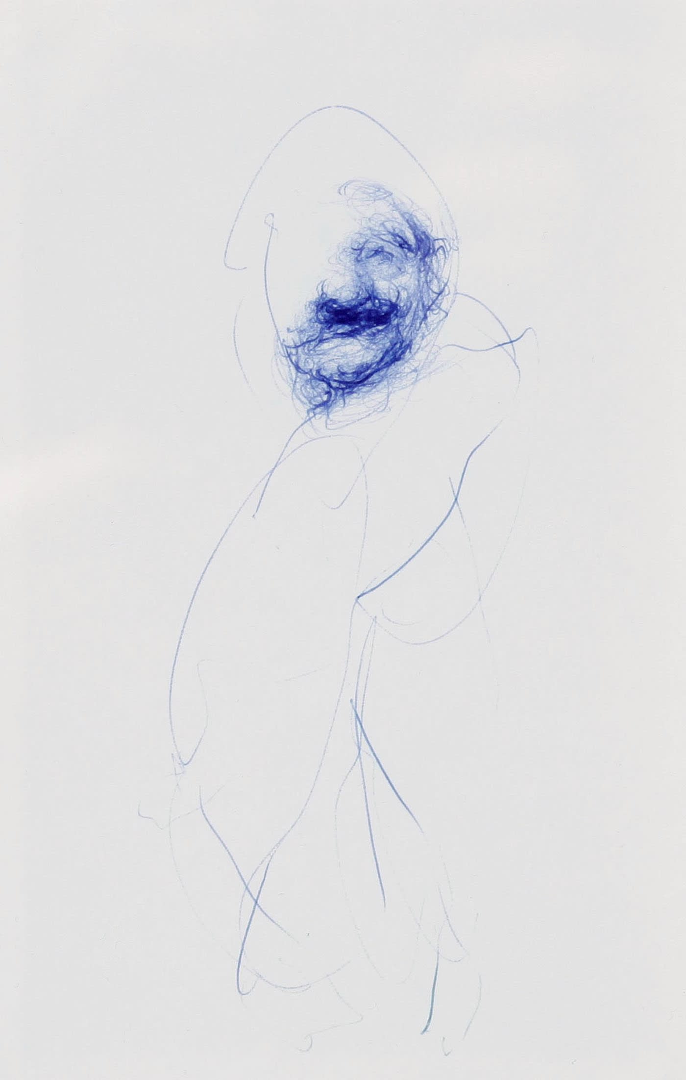 D011148 Van Mullem Sans Titre Pencil On Paper 17 3Cm X 12 7Cm