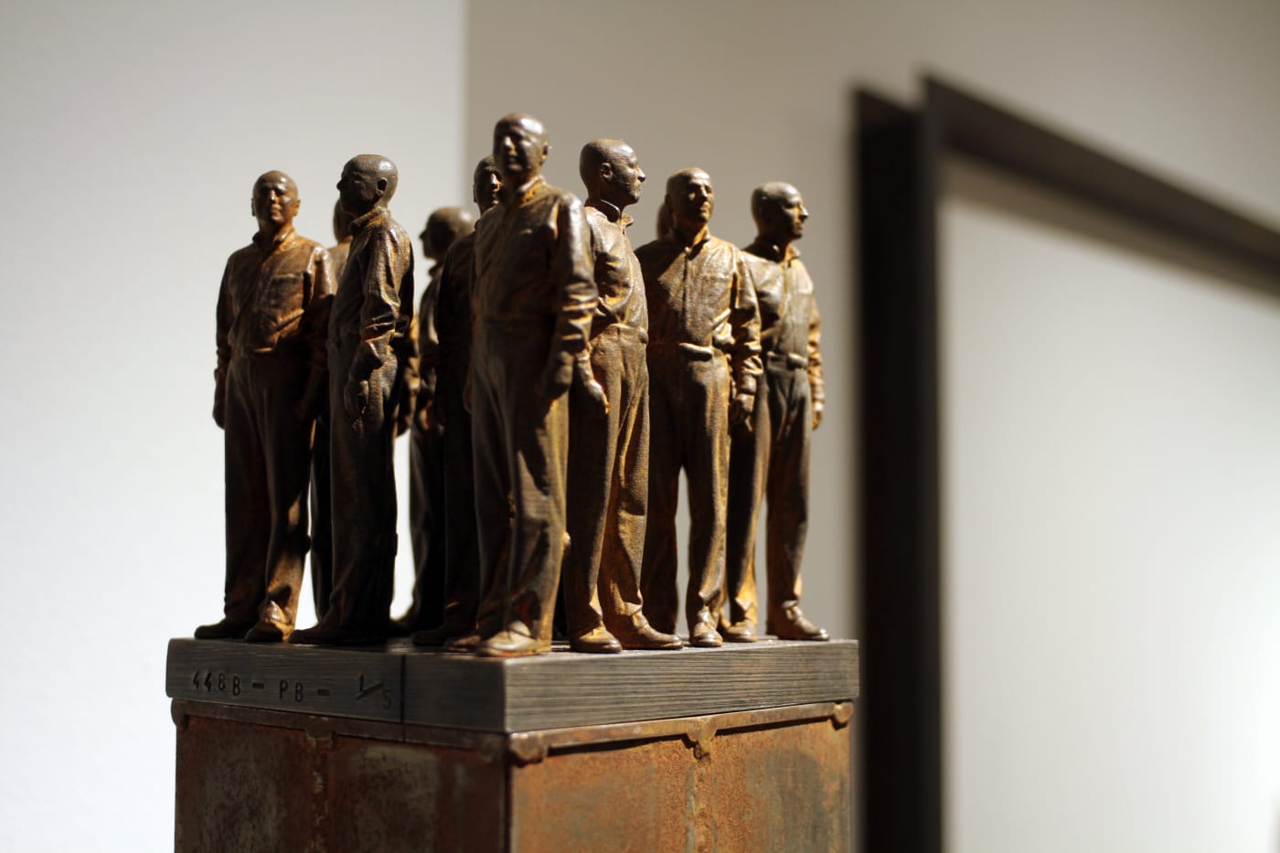 Peter Burke Sculpture hanging in Andipa Gallery