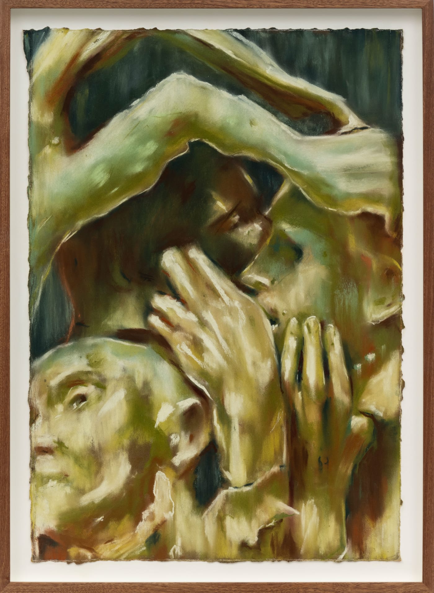 Sophie Ruigrok, Plaster people, 2023, Soft pastel on sanded card, 65 x 47 cm