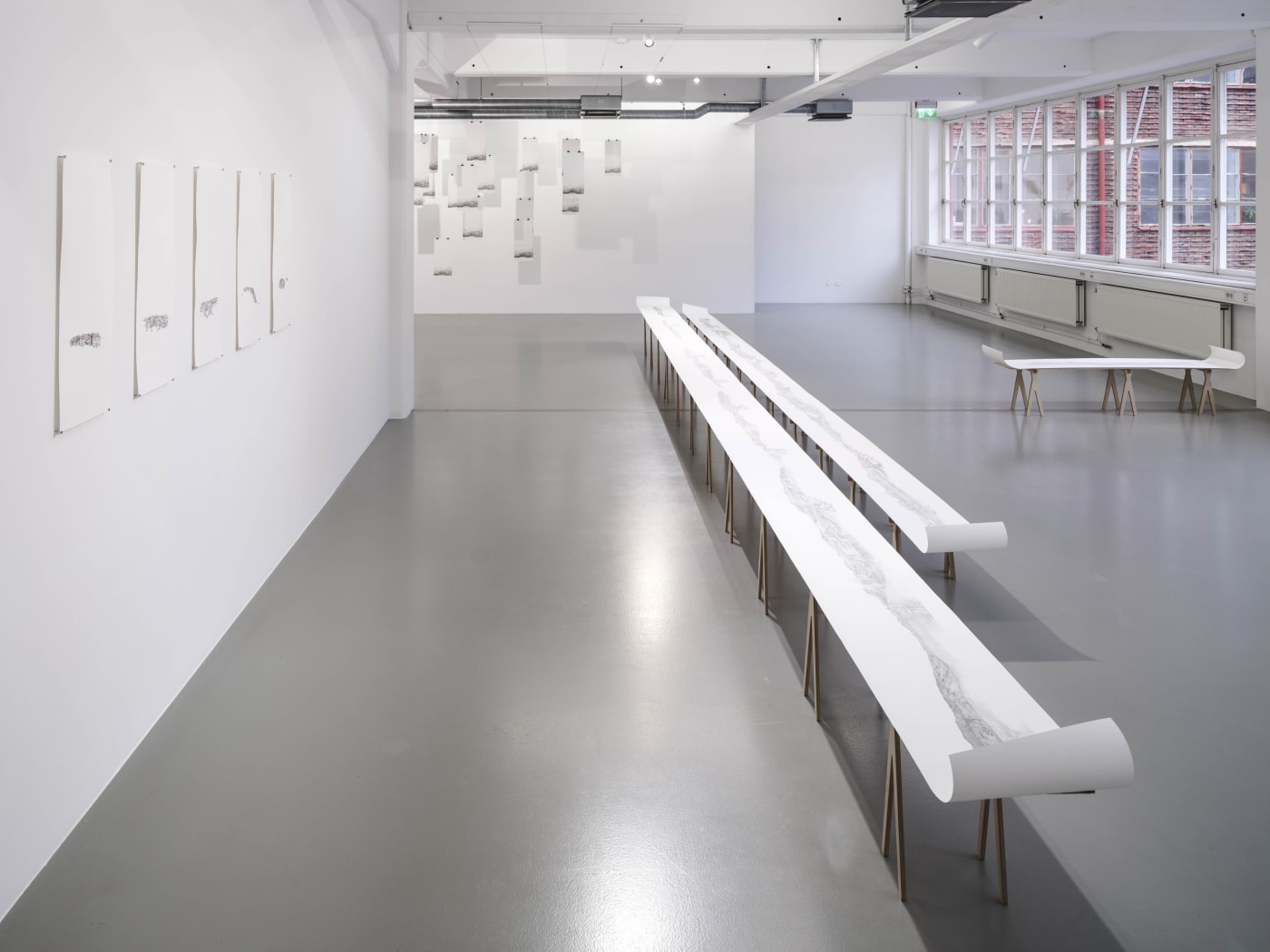 Installation view, Alannah Robins, Comfort Ye My People, 2023, Galleri Duerr. Photo: Jean-Baptiste Béranger.Photo: Jean-Baptiste Béranger