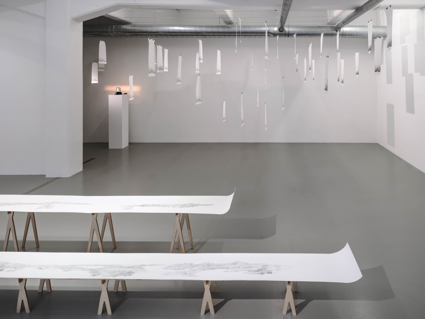 Installation view, Alannah Robins, Comfort Ye My People, 2023, Galleri Duerr. Photo: Jean-Baptiste Béranger.Photo: Jean-Baptiste Béranger