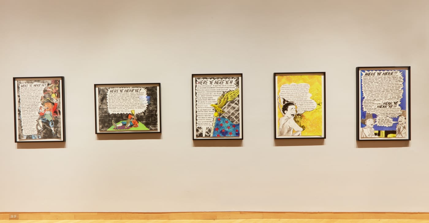 Installation view of Poor People's Art at the University of Southern Florida Contemporary Art Museum, 2023