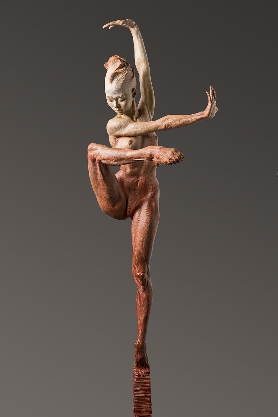 Richard MacDonald, Contemporary Nude Spire IV - Clarity, Red, 2015