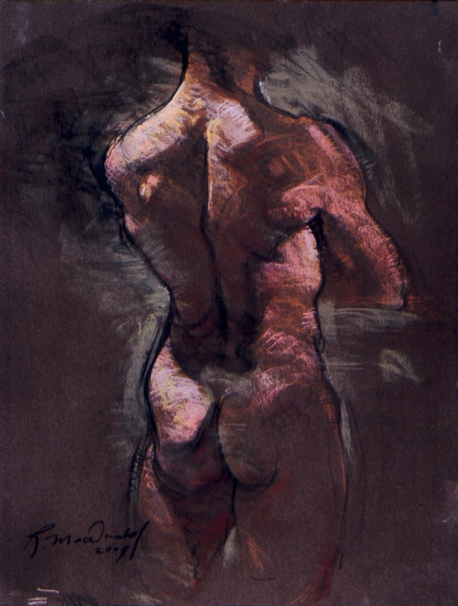 Richard MacDonald, Back Study of Male Performer, Serigraph , 2012