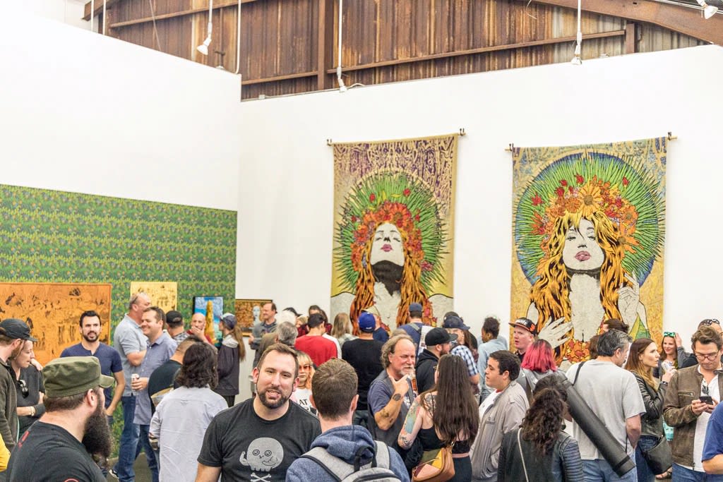 Opening night reception of Chuck Sperry Exhibition