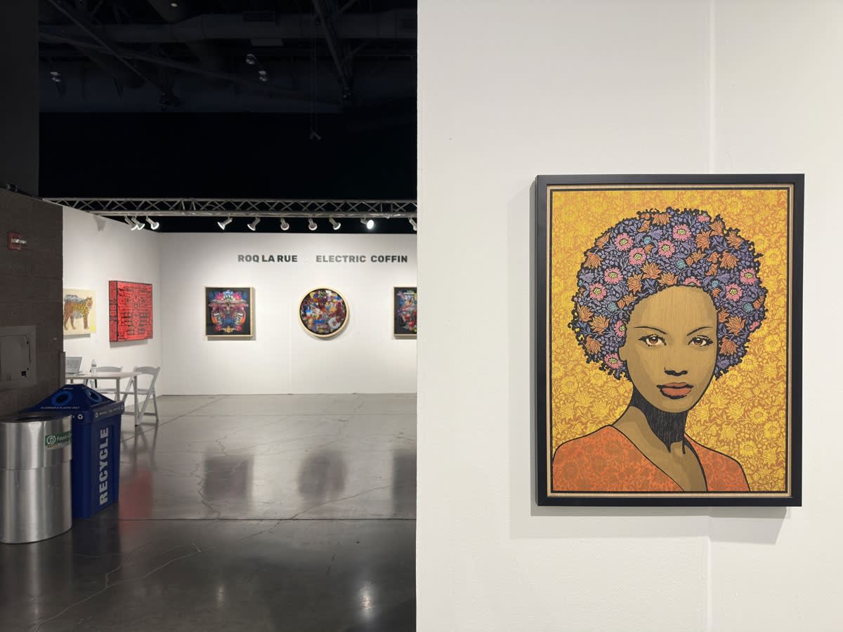 Installation view of Chuck Sperry's solo exhibition at the Seattle Art Fair 2023.