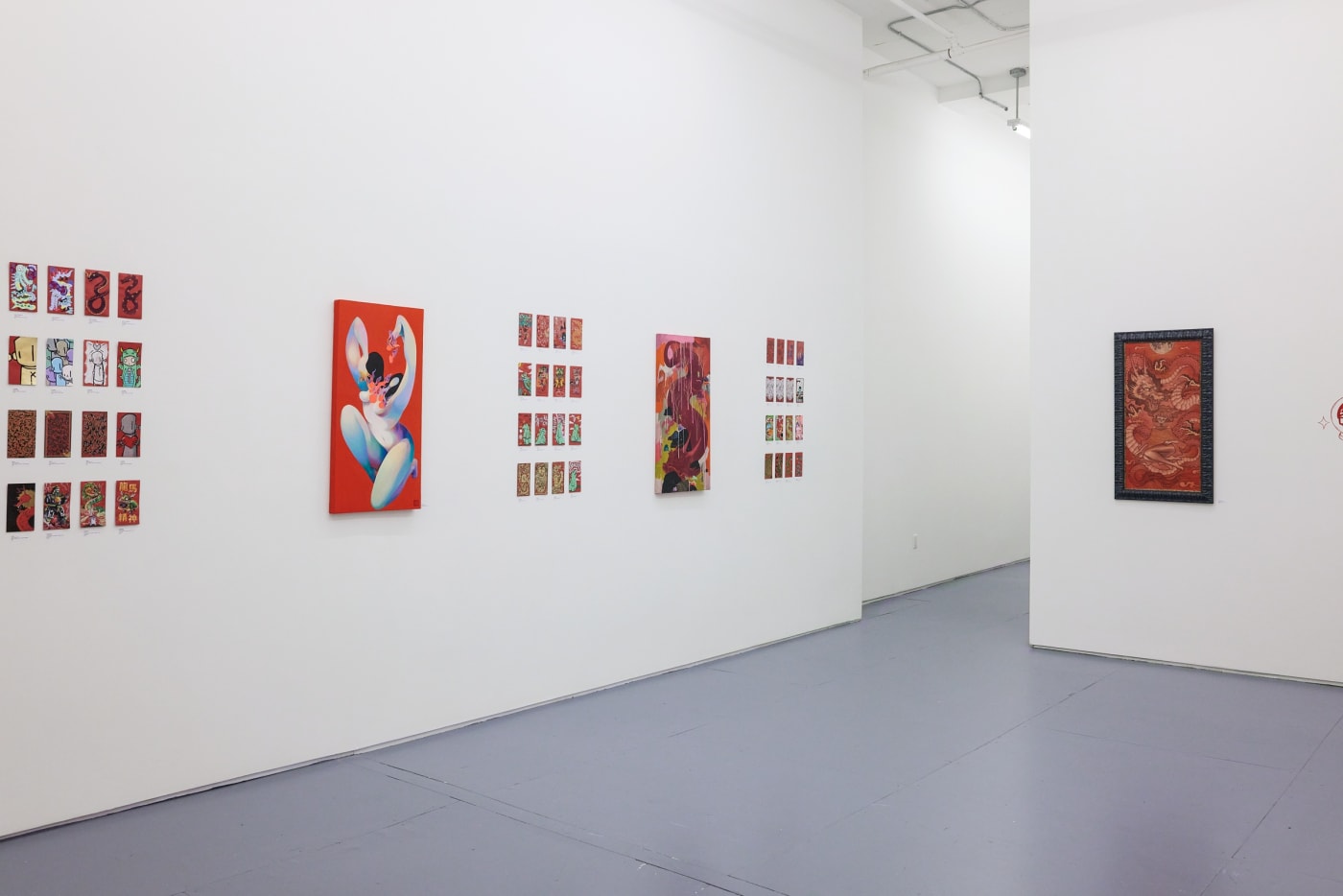 Installation image of the red envelope show 