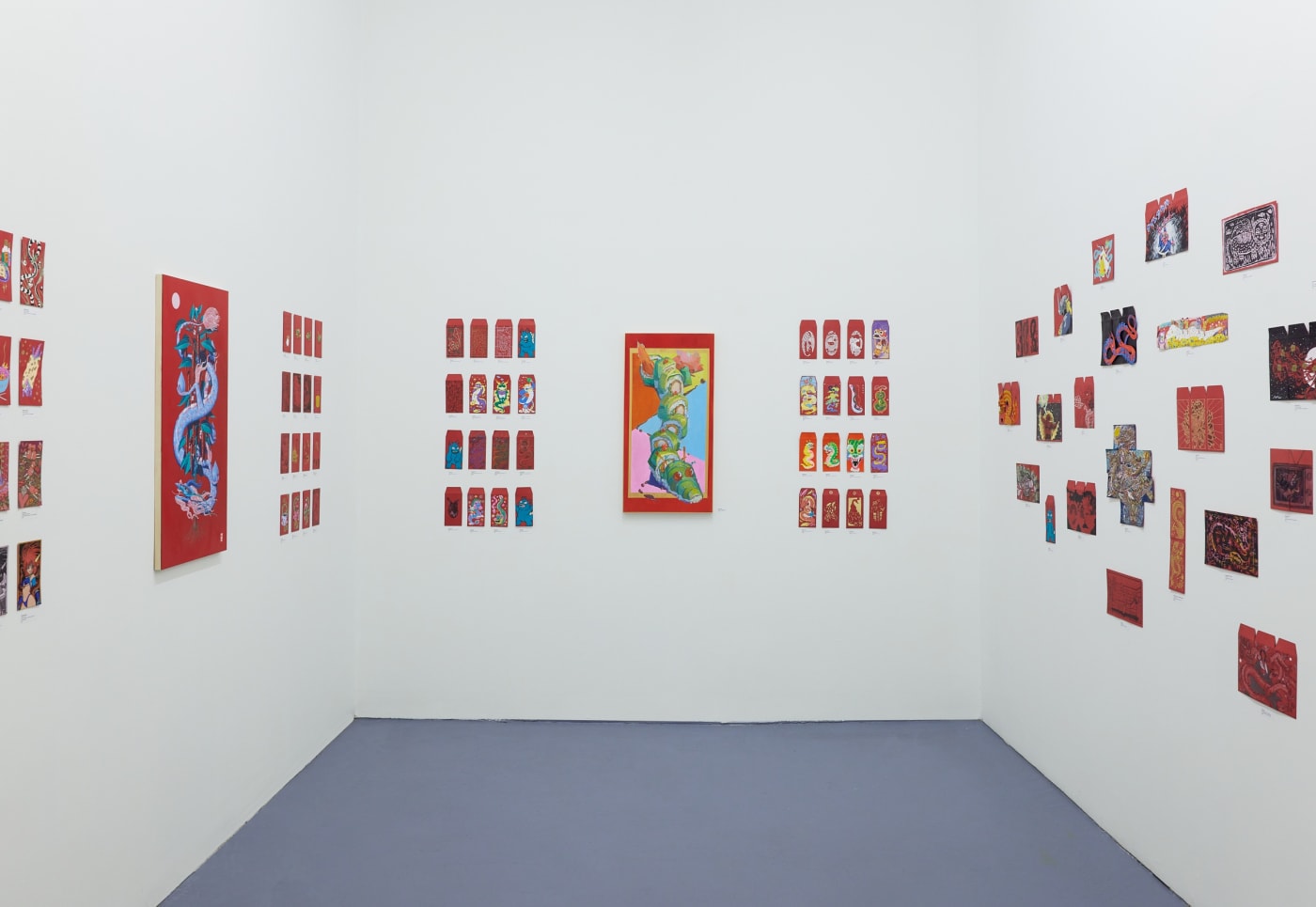 Installation image of the red envelope show 