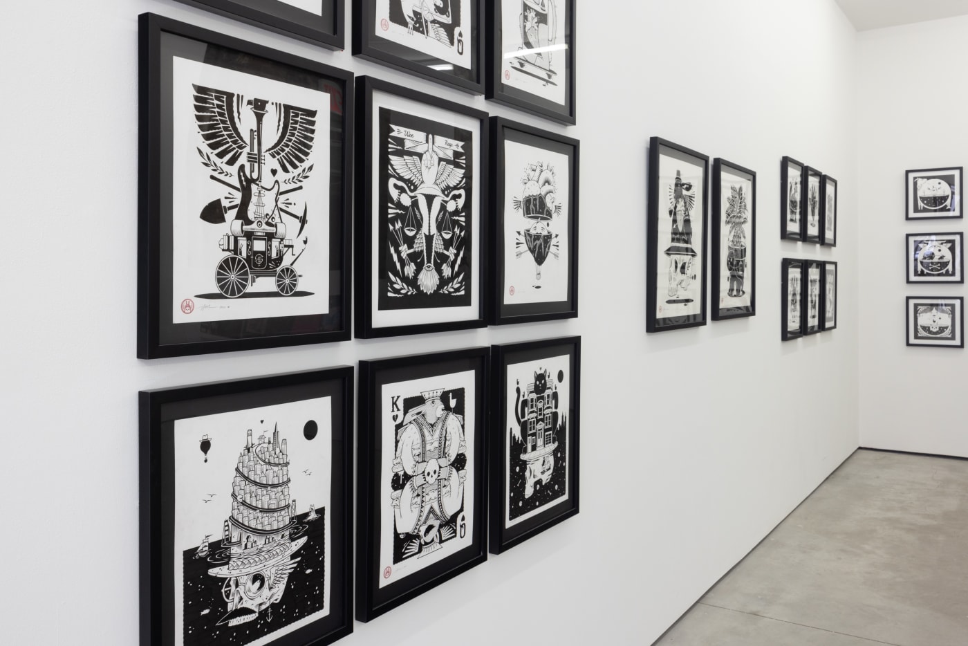 installation image from Jeremy Fish's exhibition "Drawing Conclusions"
