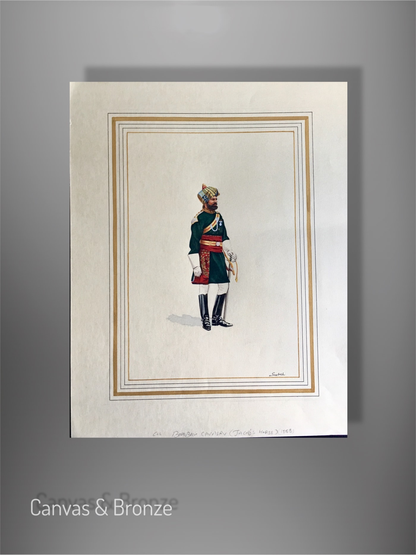 Santosh k Sharma, British Raj Soldier - 6th Bombay Cavalry (Jacob's Horse) (1888)