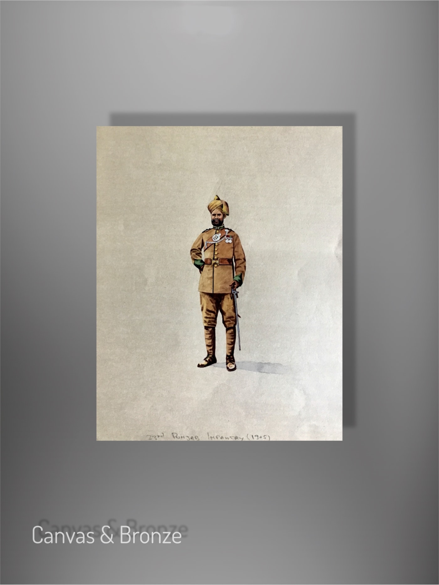 Santosh k Sharma, British Raj Soldier - 33rd Punjab Infantry (1905) (M)