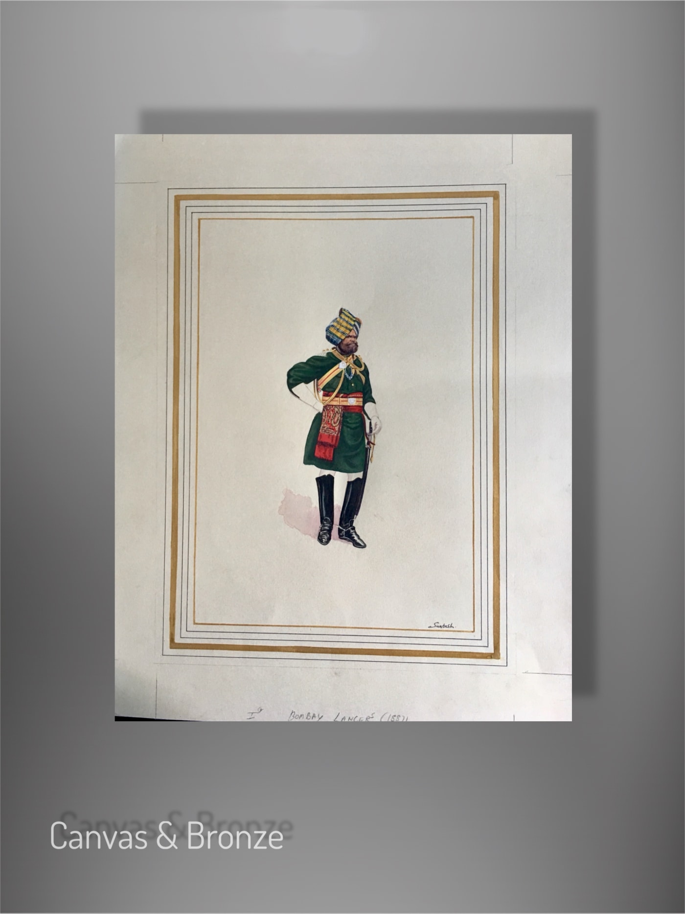 Santosh k Sharma, British Raj Soldier - 1st Bombay Lancer's (1881