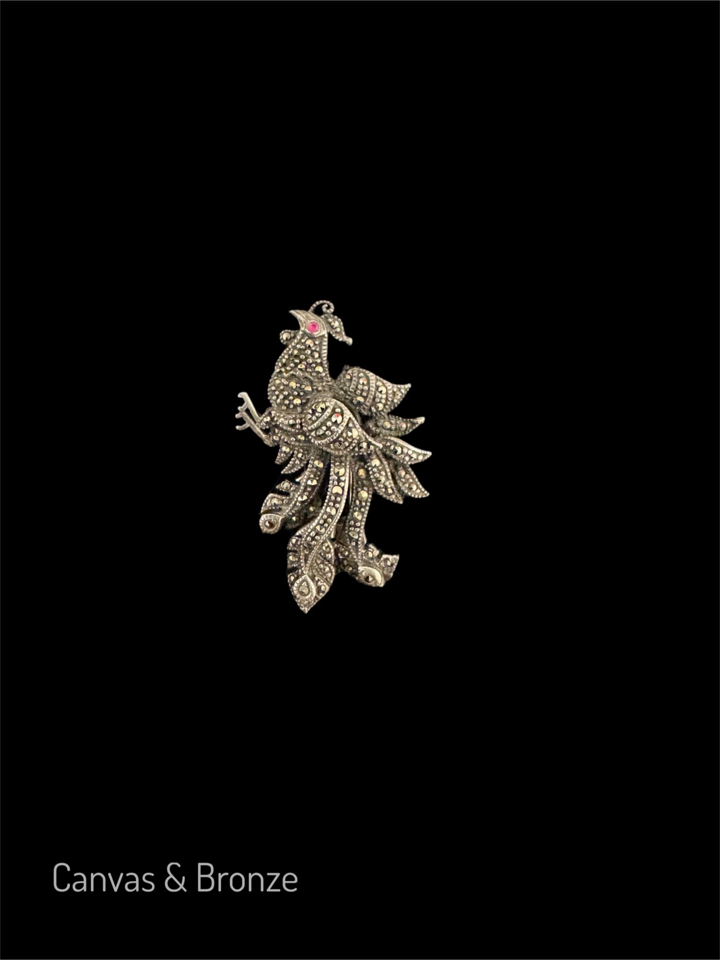 Anonymous, Sterling Silver Rooster Brooch