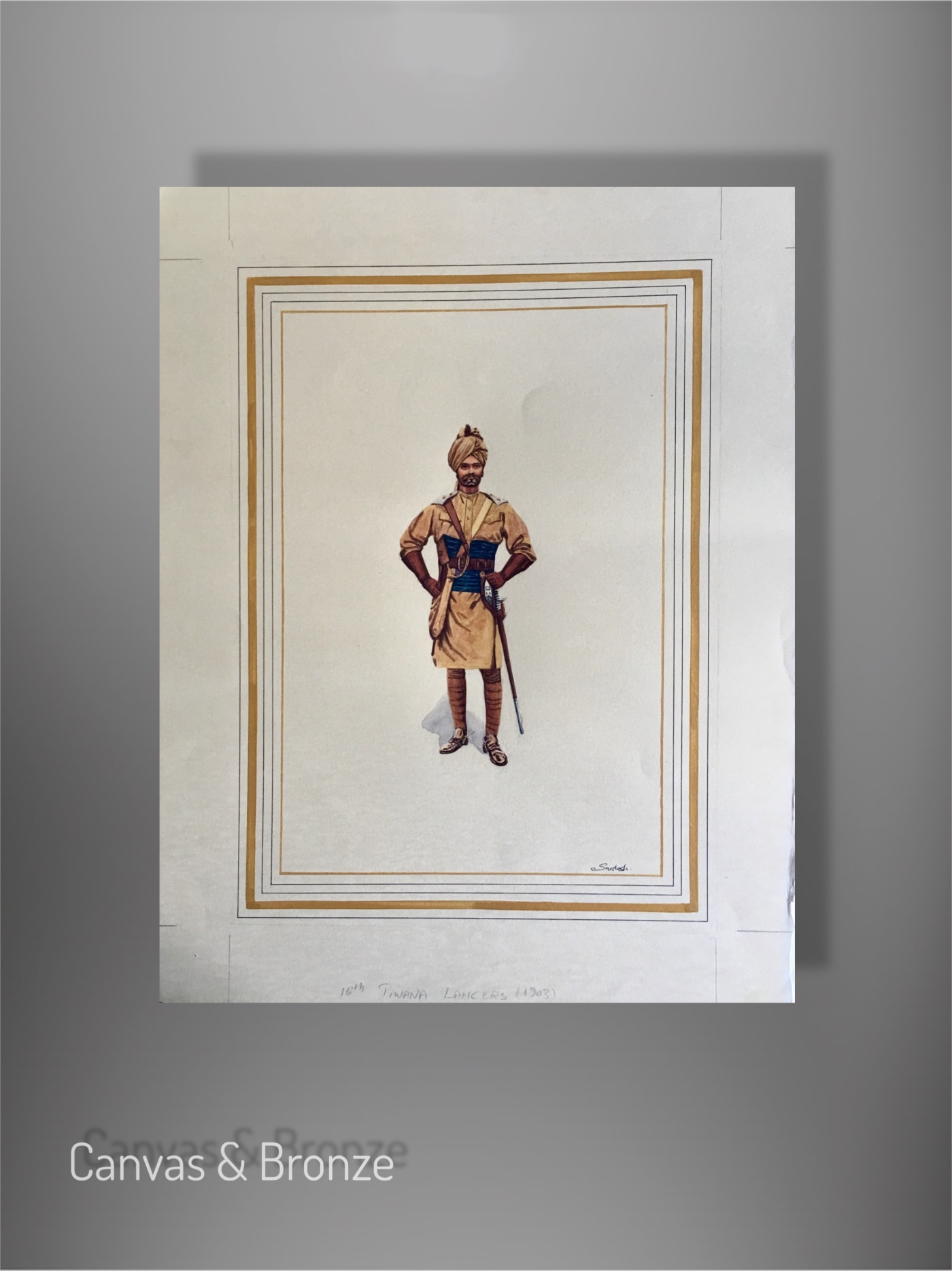 Santosh k Sharma, British Raj Soldier - 15th Tiwana Lancer's (1903)