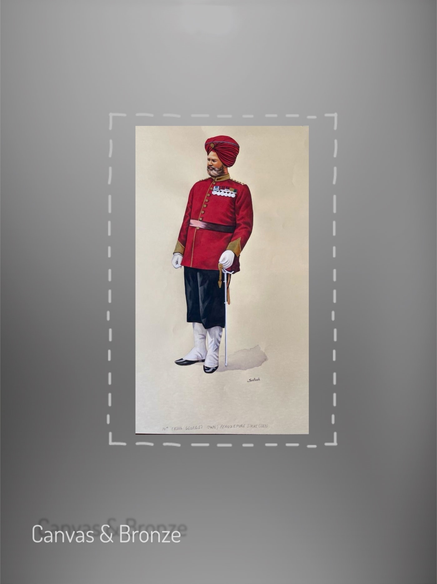 Santosh k Sharma, British Raj Soldier - 14th (King George's Own) Ferozepore Sikhs 1913, 2015
