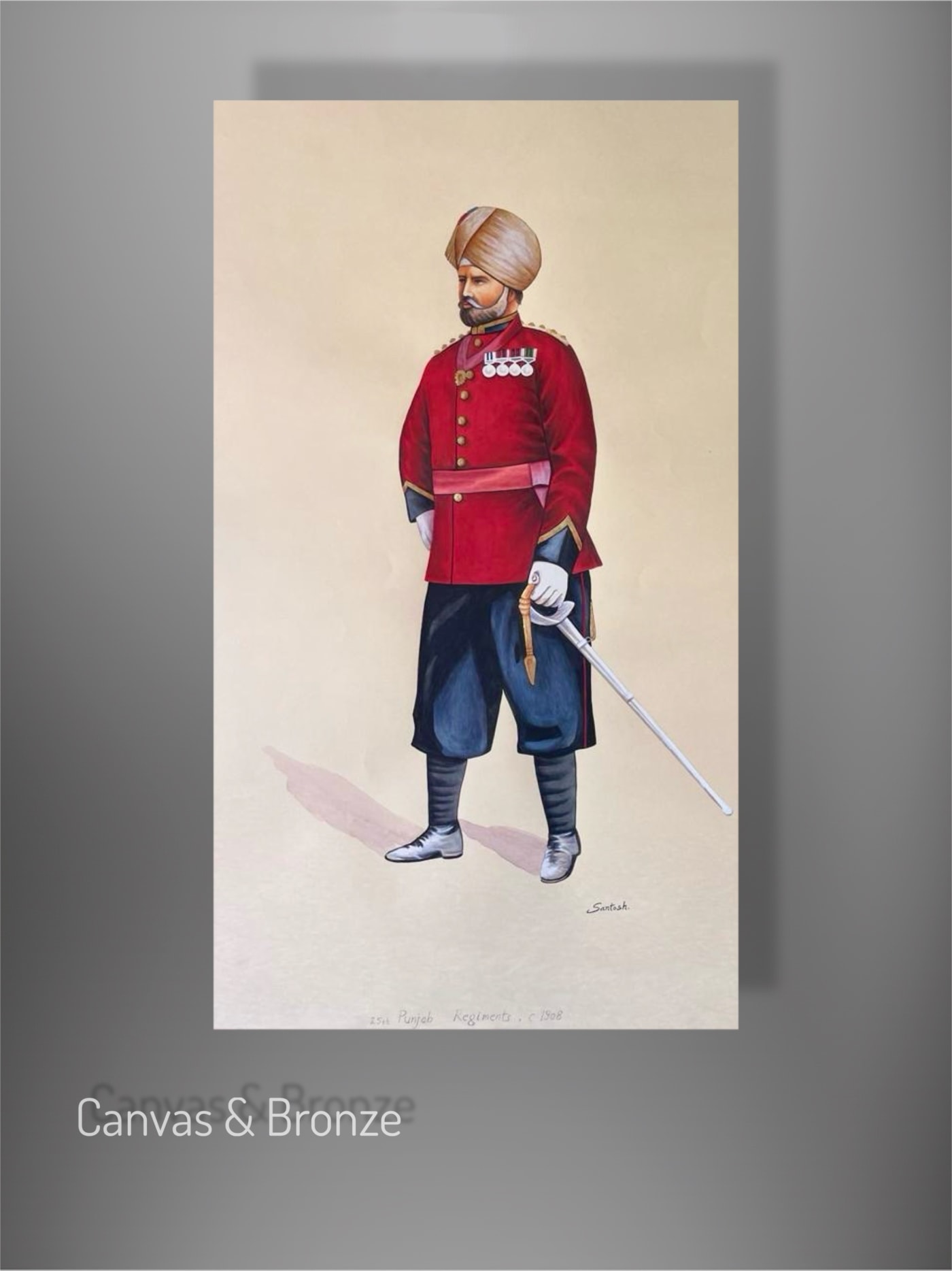 Santosh k Sharma, British Raj Soldier - 25th Punjab Regiments C 1908 (L), 2015