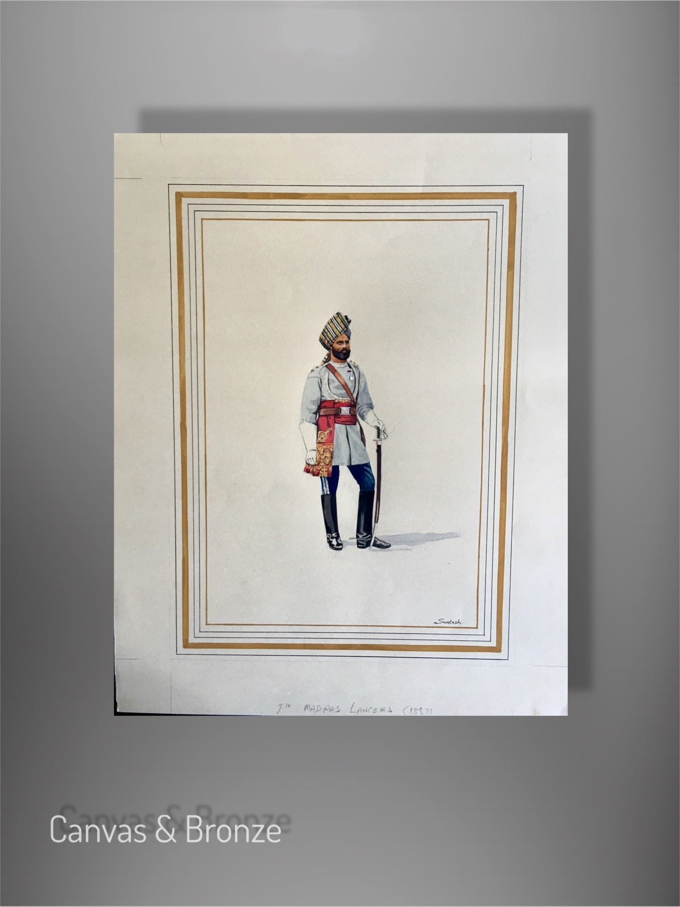 Santosh k Sharma, British Raj Soldier - First Madras Lancer's 1887, 2015