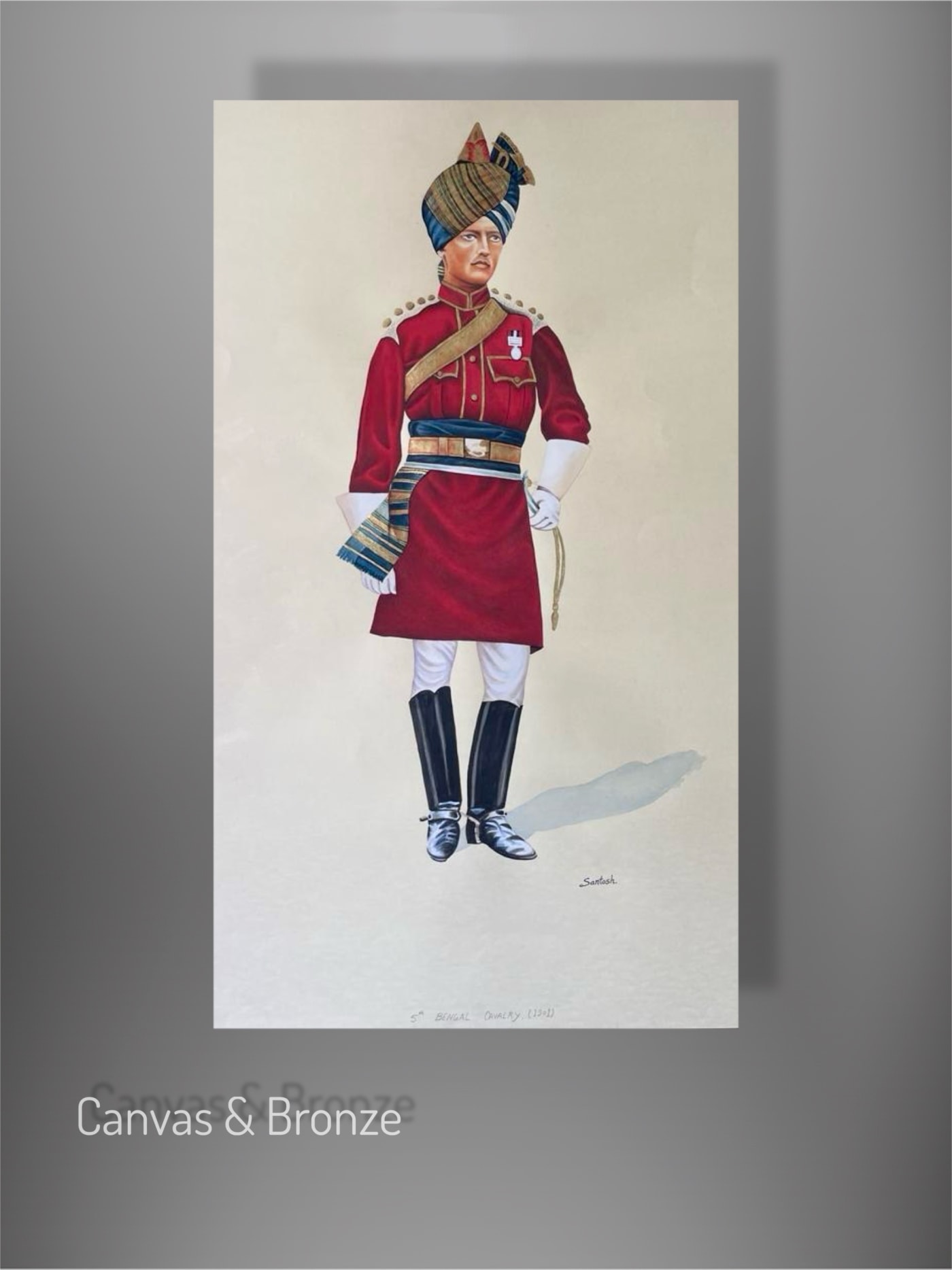 Santosh k Sharma, British Raj Soldier - 5th Bengal Cavalry (1901) (L), 2015