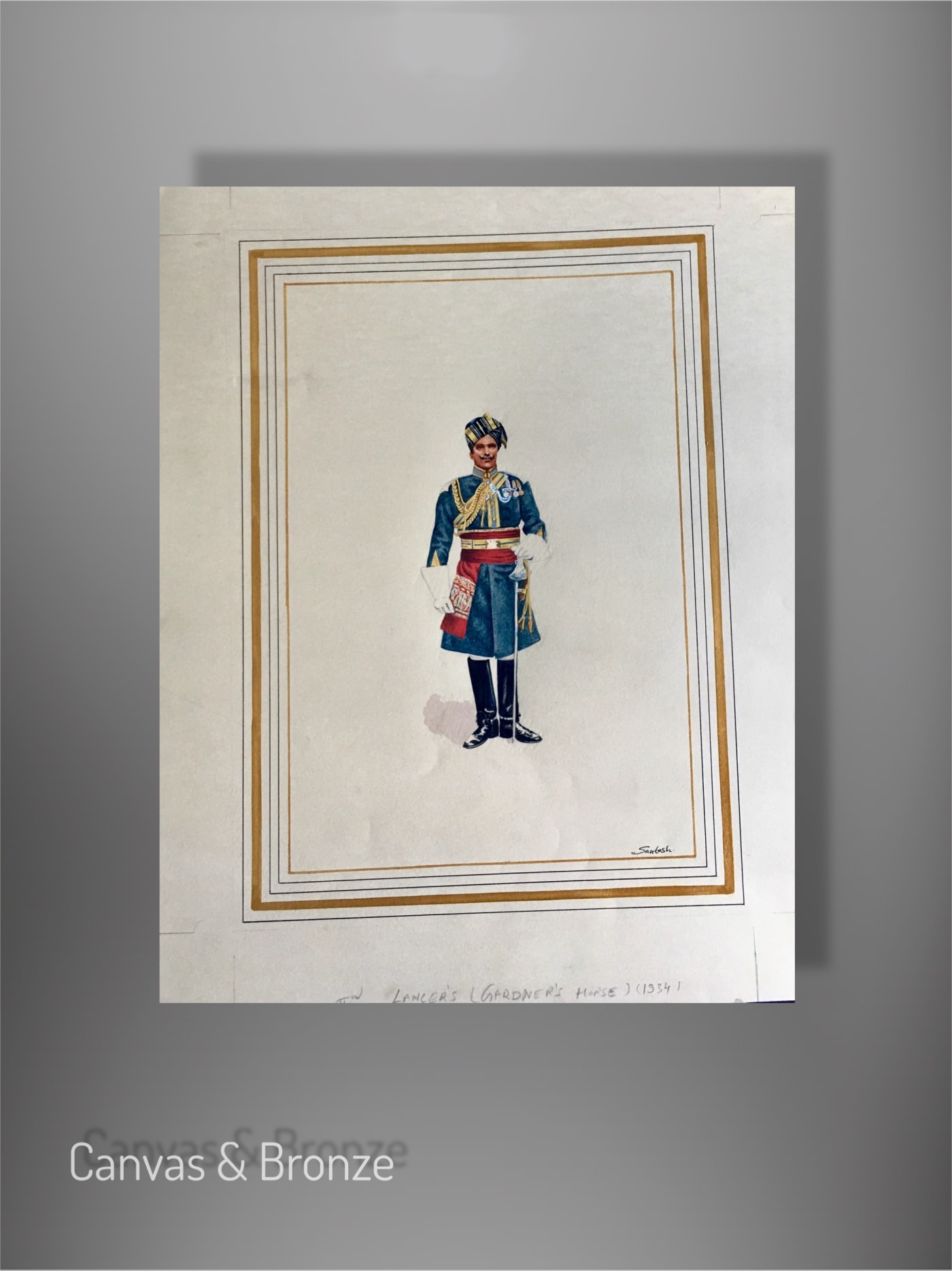 Santosh k Sharma, British Raj Soldier - IInd Lancer's (Garnder's Horse) (1934)