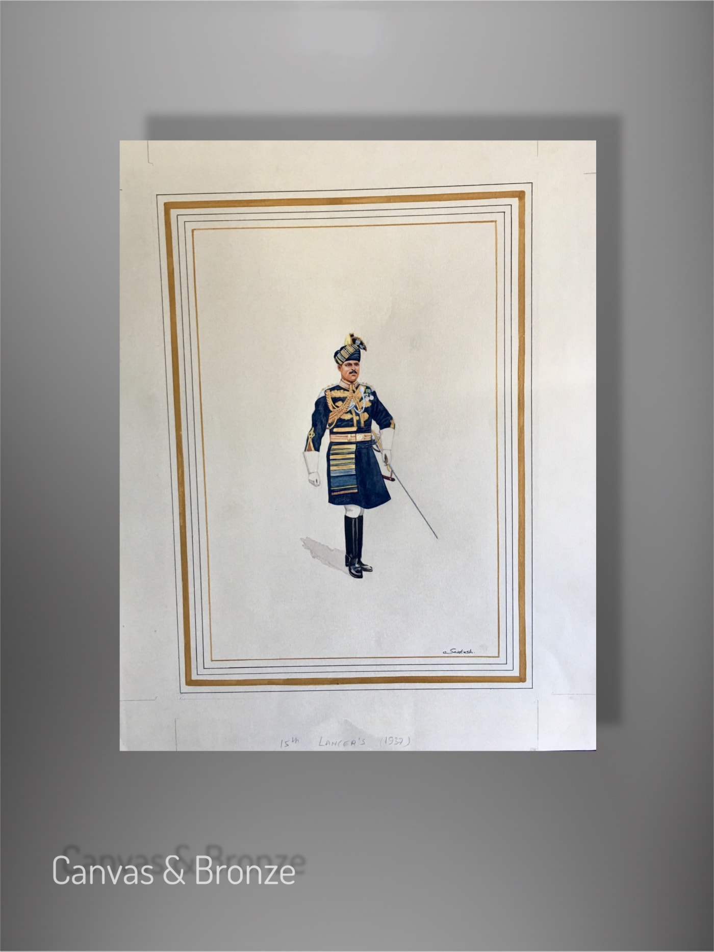 Santosh k Sharma, British Raj Soldier - 15th Lancer's 1937