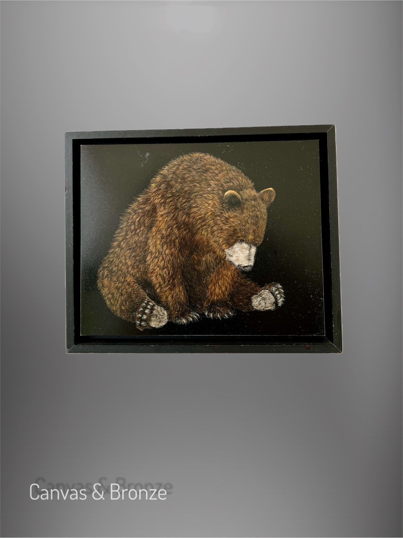 Anonymous, Canadian Scratchboard Etching - Mama Bear, 2019