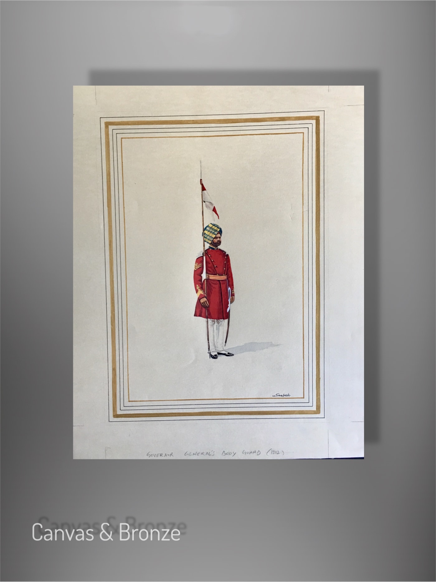 Santosh k Sharma, British Raj Soldier - Governor General's Body Guard (1912)