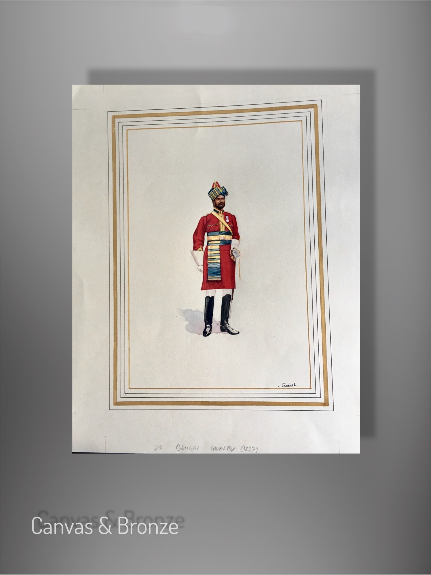 Santosh k Sharma, British Raj Soldier - 7th Bengal Cavalry (1892)