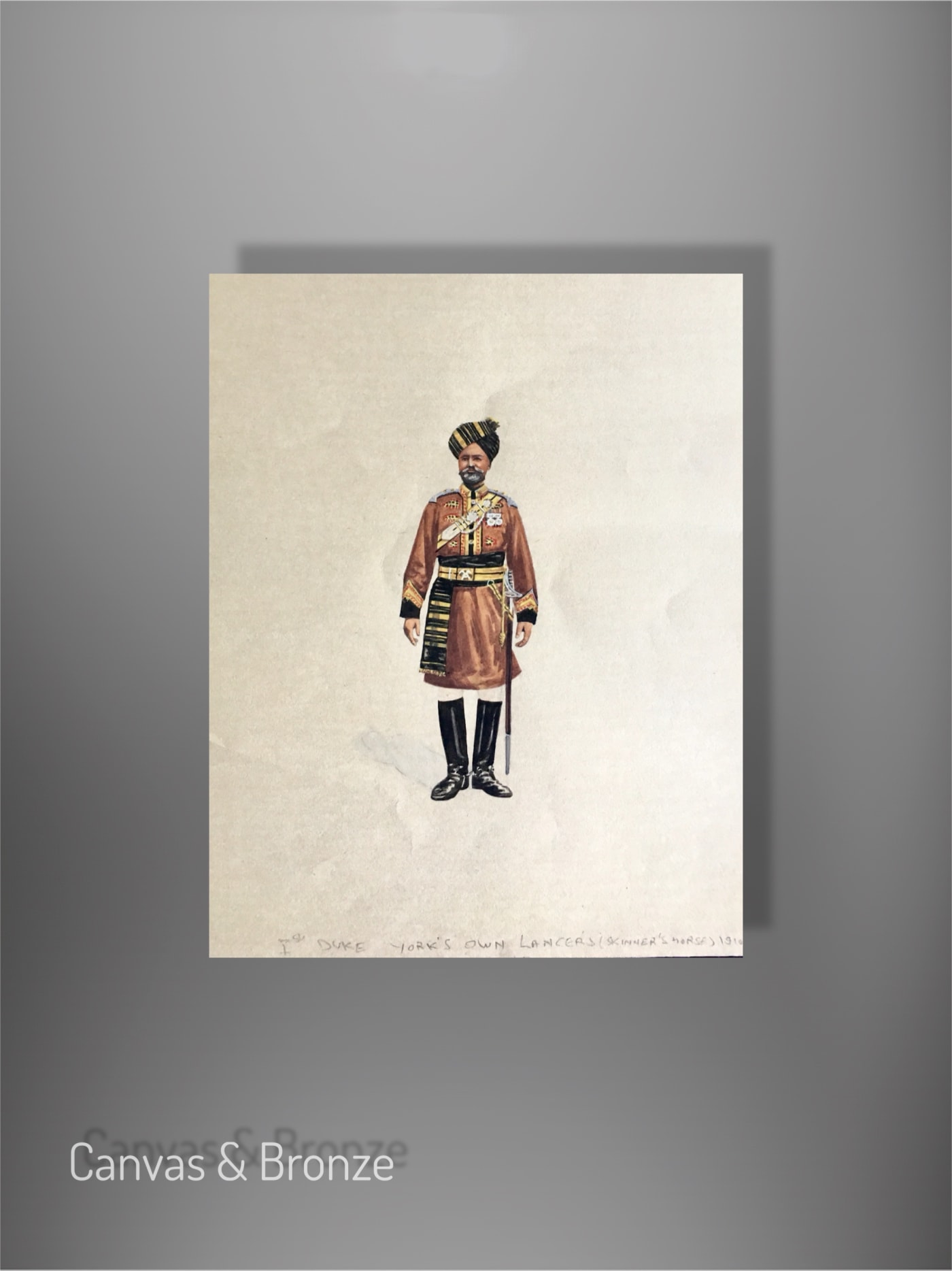 Santosh k Sharma, British Raj Soldier - 1st Duke of York's Own Lancers (Skinner's Horse) (1910) (M)