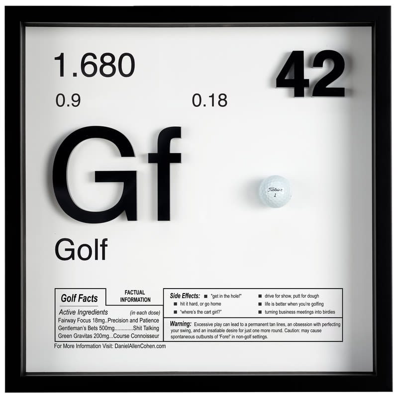 Daniel Allen Cohen, The Science of Art - Periodic Table Golf, 2022