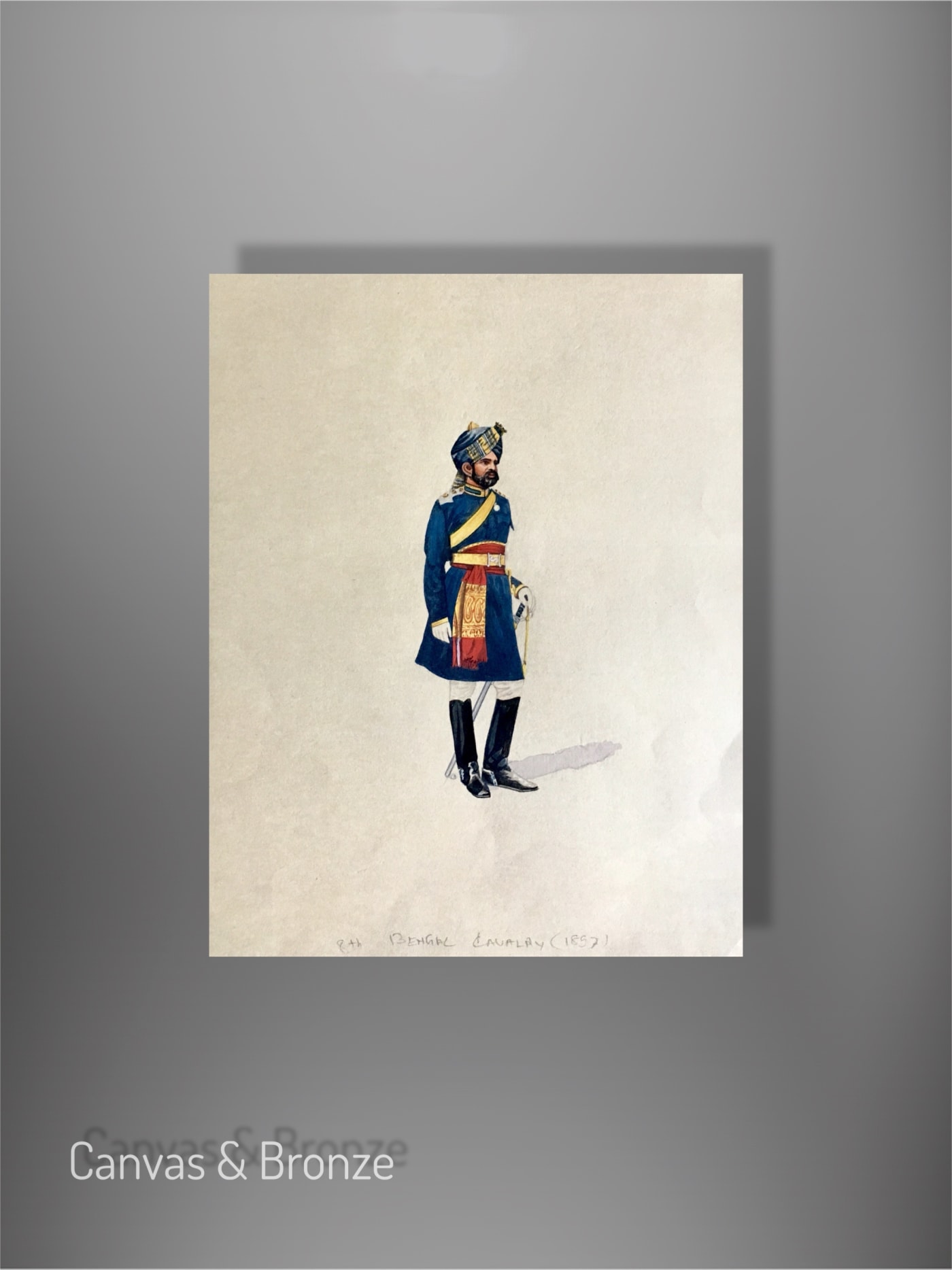 Santosh k Sharma, British Raj Soldier - 8th Bengal Cavalry (1897) (M)