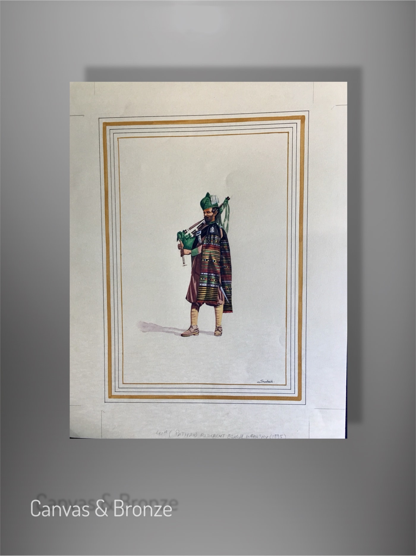 Santosh k Sharma, British Raj Soldier - 40th (Pathan) Regiment Bengal Infantry (1895)