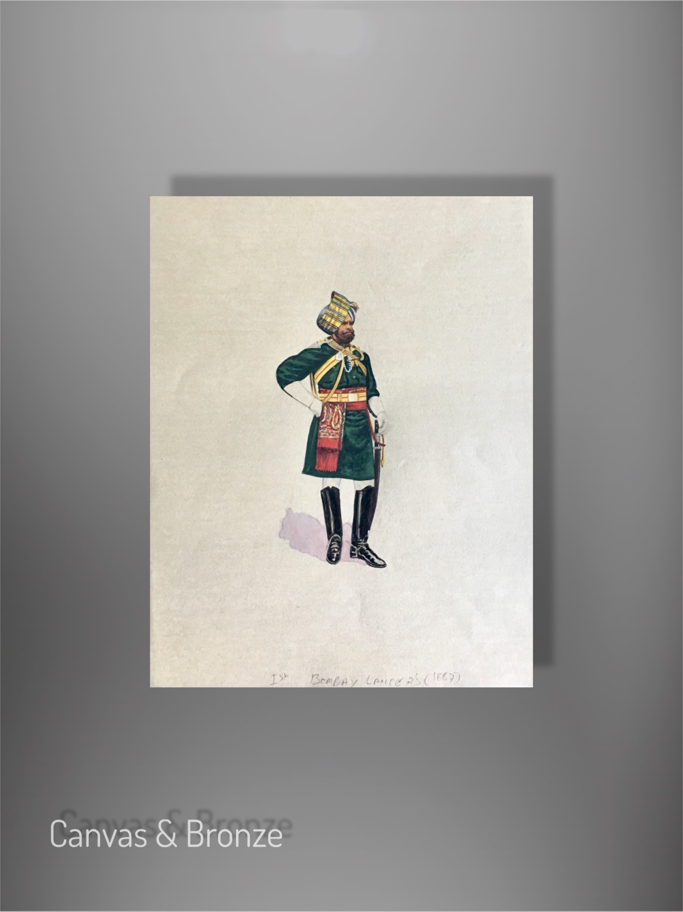 Santosh k Sharma, British Raj Soldier - 1st Bombay Lancer's (1881 (M)