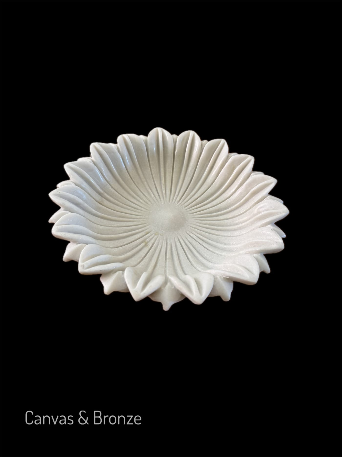 Sange Marmar Flower Bowl sculpture