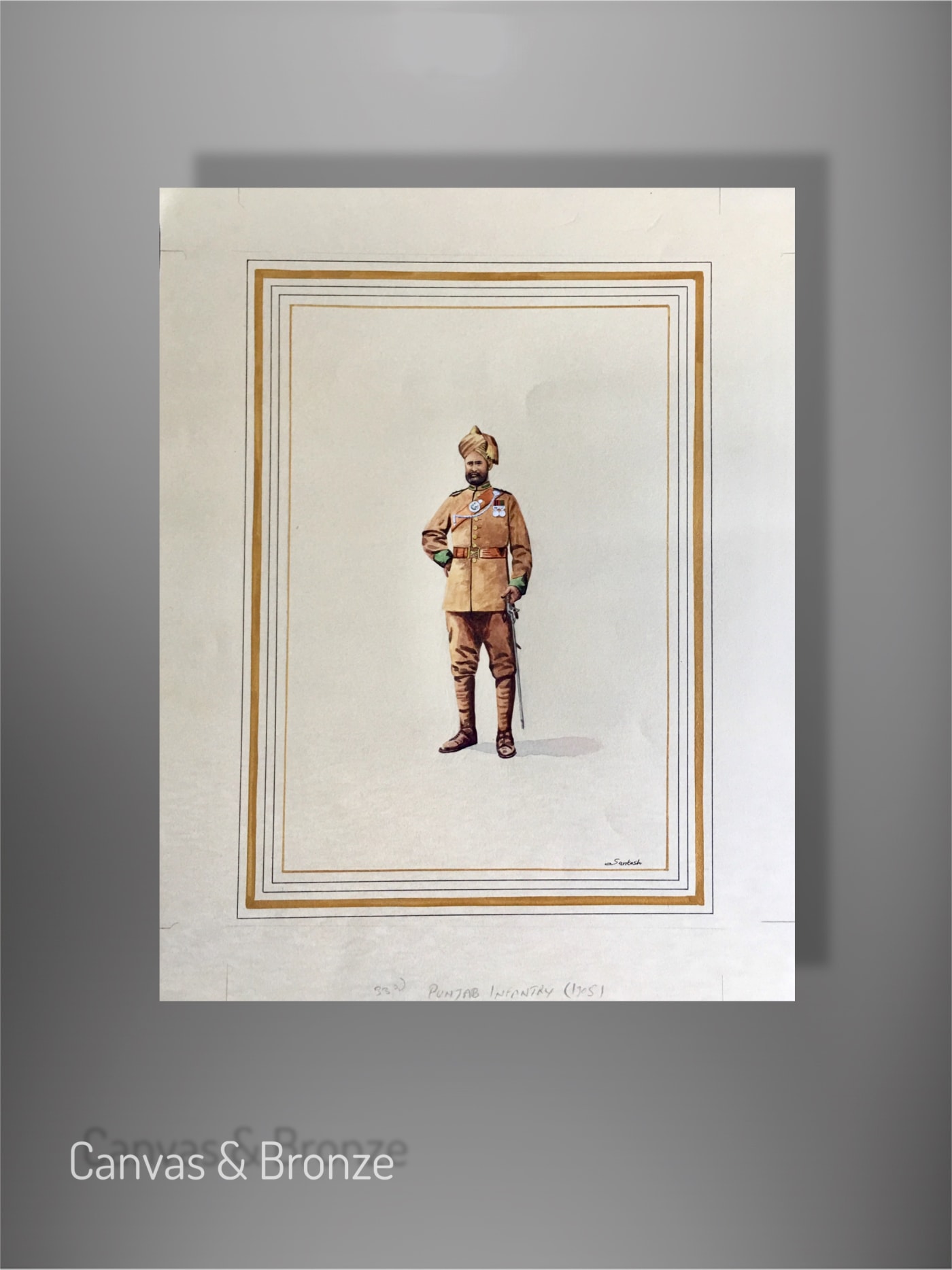Santosh k Sharma, British Raj Soldier - 33rd Punjab Infantry (1905)