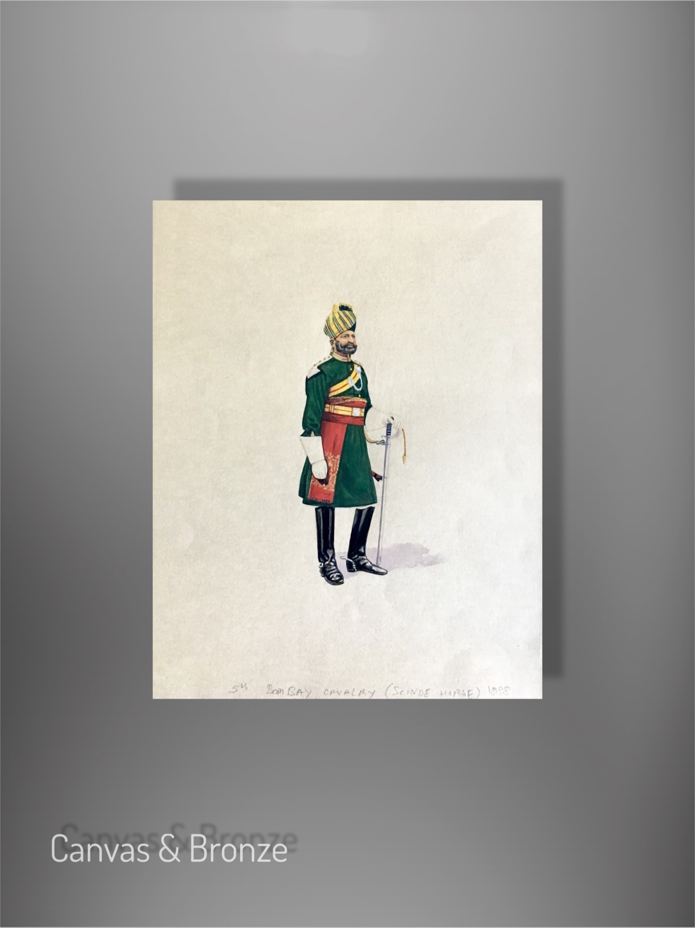 Santosh k Sharma, British Raj Soldier - 5th Bombay Cavalry (Scinde Horse) (1888) (M)